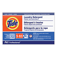 Tide Professional Powder Laundry Detergent Plus Bleach, Original Scent, 1.4 oz Vending Box, 156/Carton (08921)