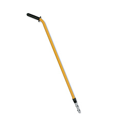 Rubbermaid Commercial HYGEN HYGEN 48-72" Quick-Connect Ergo Adjustable Handle, Black/Yellow (Q760)