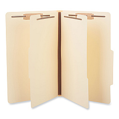 Universal Six-Section Classification Folders, 2 Dividers, Legal Size, Manila, 15/Box (UNV10310)