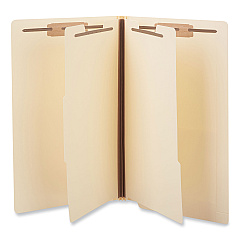 Universal Six-Section Manila End Tab Classification Folders, 2 Dividers, Legal Size, Manila, 10/Box (UNV16151)