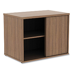 Alera Open Office Low Storage Cabinet Credenza, 29 1/2 x 19 1/8x 22 7/8, Walnut (ALELS593020WA)