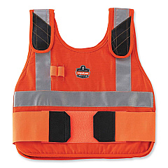 ergodyne Chill-Its 6225 Premium FR Phase Change Cooling Vest, Modacrylic Cotton, Large/X-Large, Orange (12206)