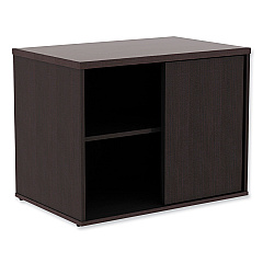 Alera Open Office Low Storage Cab Cred, 29 1/2w x 19 1/8d x 22 7/8h, Espresso (ALELS593020ES)