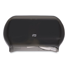 Tork Twin Standard Roll Bath Tissue Dispenser,12.75 x 5.57 x 8.25, Smoke (59TR)