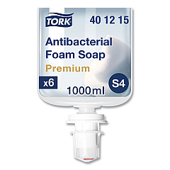 Tork Premium Antibacterial Foam Soap Refill, Unscented, 1 L, 6/Carton (401815)