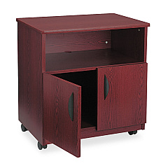 Safco Laminate Machine Stand w/Open Compartment, 28w x 19.75d x 30.5h, Mahogany (1850MH)