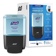 PURELL HEALTHY SOAP Gentle and Free Foam ES4 Starter Kit, 1,200 mL, Graphite (50721GFS)