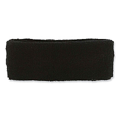 ergodyne Chill-Its 6550 Head Terry Cloth Sweatband, Cotton Terry, One Size Fits Most, Black (12452)