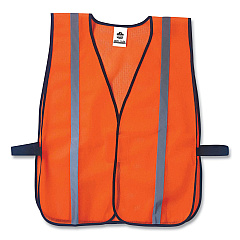 ergodyne GloWear 8020HL Non-Certified Standard Vest, Polyester, One Size Fits Most, Orange (20030)