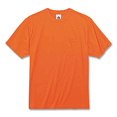 ergodyne GloWear 8089 Non-Certified Hi-Vis T-Shirt, Polyester, Small, Orange (21562)