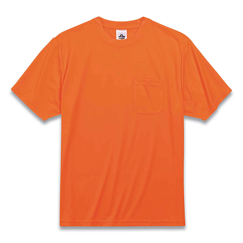 ergodyne GloWear 8089 Non-Certified Hi-Vis T-Shirt, Polyester, X-Large, Orange (21565)
