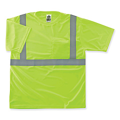 ergodyne GloWear 8289 Class 2 Hi-Vis T-Shirt, Polyester, Lime, Medium (21503)
