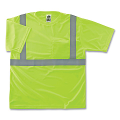 ergodyne GloWear 8289 Class 2 Hi-Vis T-Shirt, Polyester, Lime, 3X-Large (21507)