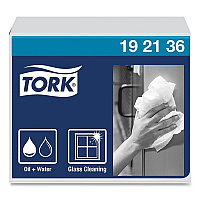 Tork Heavy-Duty Paper Wiper 1/4 Fold, 12.5 x 13, White, 56/Pack, 16 Packs/Carton (192136)