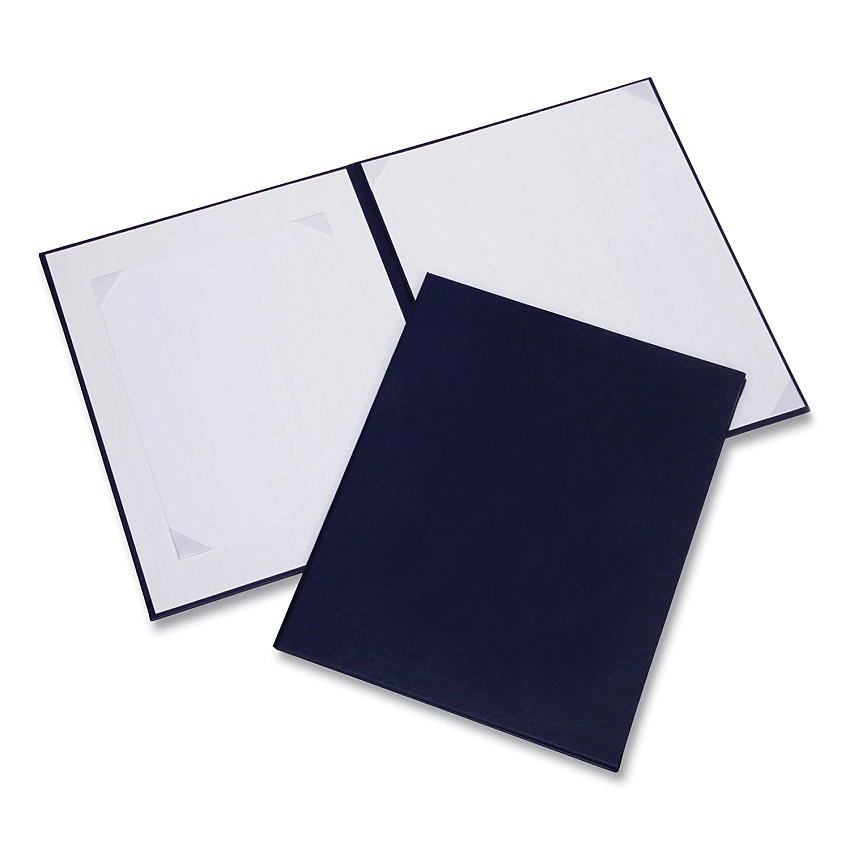 AbilityOne 7510017013509 SKILCRAFT Awards Certificate Binder, 14.5 x 11.5, Navy Blue