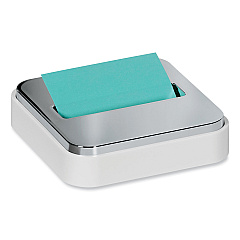 Post-it Pop-up Notes Super Sticky Steel Top Dispenser, For 3 x 3 Pads, White/Steel (STL330WH)