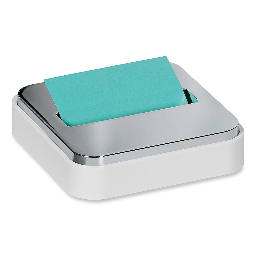 Post-it Pop-up Notes Super Sticky Steel Top Dispenser, For 3 x 3 Pads, White/Steel (STL330WH)