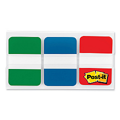 Post-it Tabs 1" Tabs, 1/5-Cut Tabs, Assorted Primary Colors, 1" Wide, 66/Pack (686GBR)