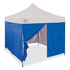 ergodyne Shax 6054 Pop-Up Tent Sidewall Kit, Single Skin, 10 ft x 10 ft, Polyester, Blue (12985)