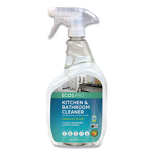 ECOS PRO Parsley Plus All-Purpose Kitchen & Bathroom Cleaner, 32 oz Spray Bottle (PL97466)