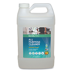 ECOS PRO Orange Plus All Purpose Cleaner and Degreaser, Citrus Scent, 1 gal Bottle (PL970604)