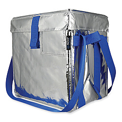PackIt Fresh Eco Freeze Tote, 13.5 x 9 x 13, Silver/Blue, 4/Carton (UDMAG)