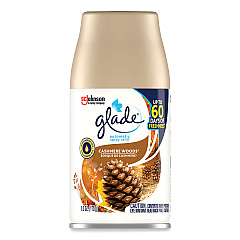 Glade Automatic Air Freshener, Cashmere Woods, 6.2 oz, 4/Carton (344757)