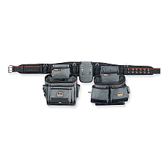 ergodyne Arsenal 5500 28-Pocket Synthetic Tool Rig, Fits Waist 40" to 54", Polyester, Gray (13602)