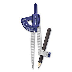 Staedtler Student Compass, 8.5" Maximum Diameter, Plastic, Blue (557SCBKA6)