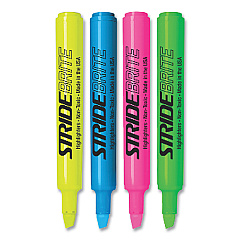 StrideBrite Tank Highlighter, Assorted Ink Colors, Chisel Tip, Assorted Barrel Colors, 12/Pack (42012)