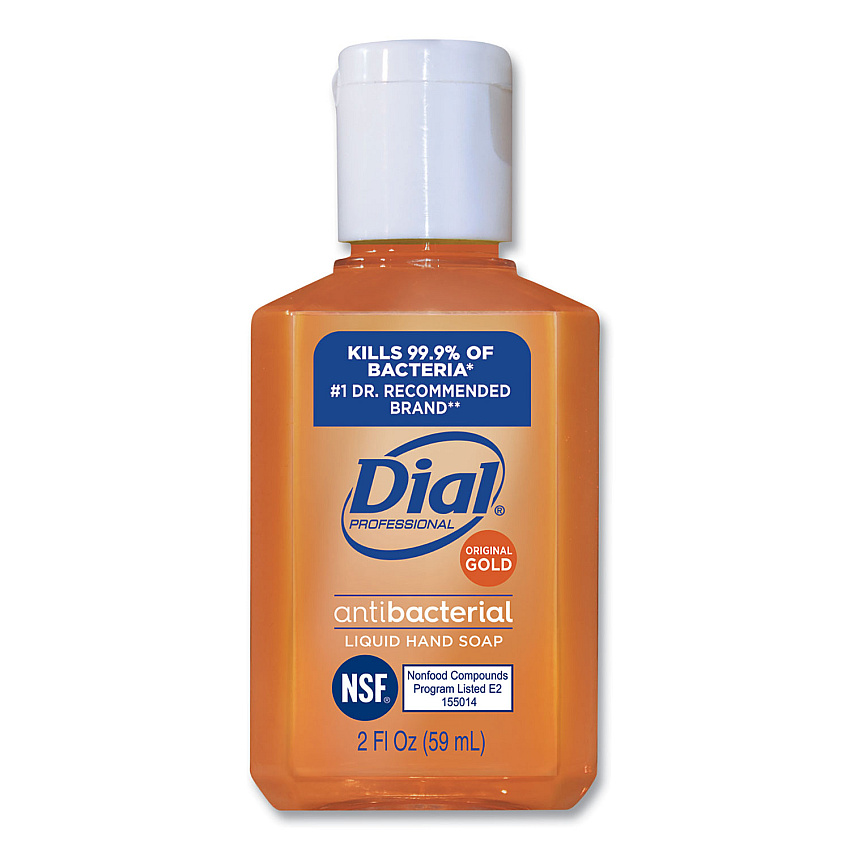 Dial Professional Gold Antibacterial Liquid Hand Soap, Floral, 2 oz, 144/Carton (32966)