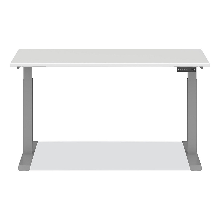 Alera AdaptivErgo Three-Stage Electric Height-Adjustable Table w/Memory Controls, Top/Base Bundle, 60w x 24d, 30" to 49"h, White (ALEHT3SAGBD)