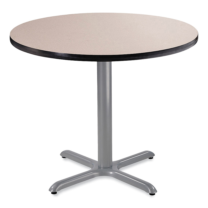 NPS Cafe Table, 36" Diameter x 30h, Round Top/X-Base, Gray Nebula Top, Gray Base (CG13636XD1GY)