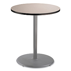 NPS Cafe Table, 36" Diameter x 42h, Round Top/Base, Gray Nebula Top, Gray Base (CG13636RB1GY)