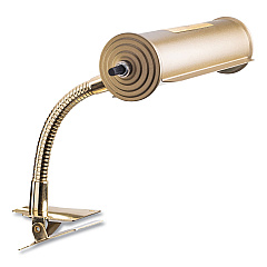 Oklahoma Sound Brass Reading Light, Gooseneck, 10" High, Gold (BRL)