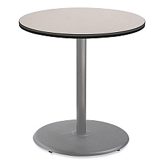 NPS Cafe Table, 36" Diameter x 36h, Round Top/Base, Gray Nebula Top, Gray Base (CG13636RC1GY)