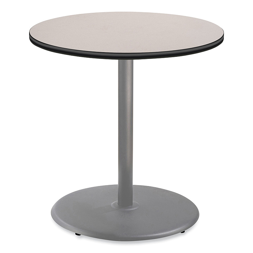 NPS Cafe Table, 36" Diameter x 36h, Round Top/Base, Gray Nebula Top, Gray Base (CG13636RC1GY)