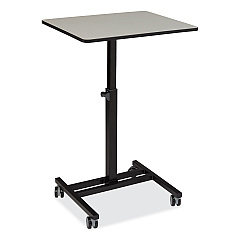 NPS Sit-Stand Student's Desk, 20.75" x 26" x 27.75" to 44.5", Gray Nebula (EDTC)