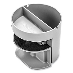 deflecto Standing Desk Small Desk Organizer, Two Sections, 3.85 x 3.85 x 3.54, Gray (400001)