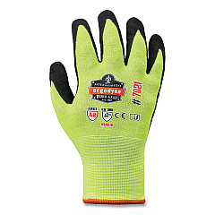 ergodyne ProFlex 7021-CASE Hi-Vis Nitrile Coated CR Gloves, Lime, X-Large, 144 Pairs/Carton (17865)