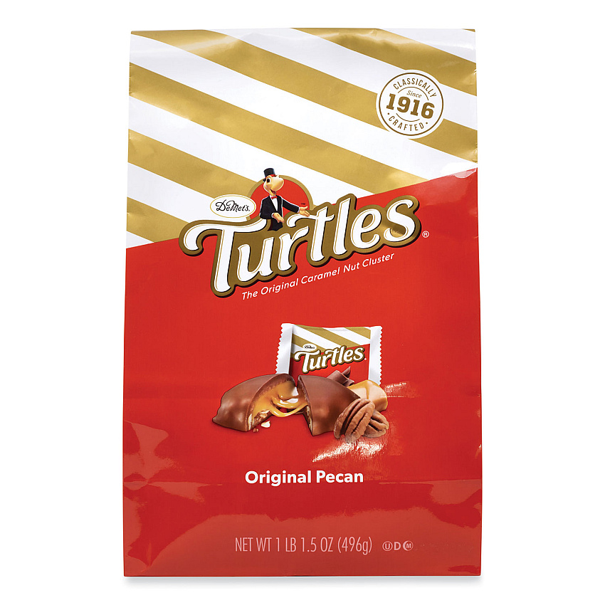 DeMet's Original Turtle Bites, Original Pecan, 1 lb, 1.5 oz Bag, Delivered in 1-4 Business Days (22002036)