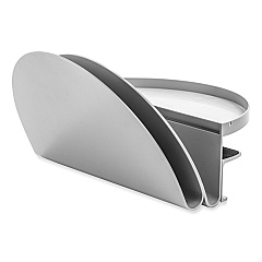 deflecto Standing Desk File Organizer, 2 Sections, Letter Size, 12 x 9.69 x 7.11, Gray (400003)