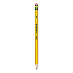 Ticonderoga Pre-Sharpened Pencil, HB (#2), Black Lead, Yellow Barrel, Dozen (13806)
