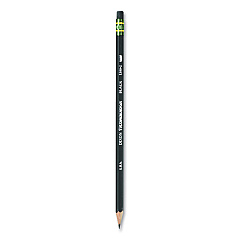 Ticonderoga Pencils, HB (#2), Black Lead, Black Barrel, Dozen (13953)