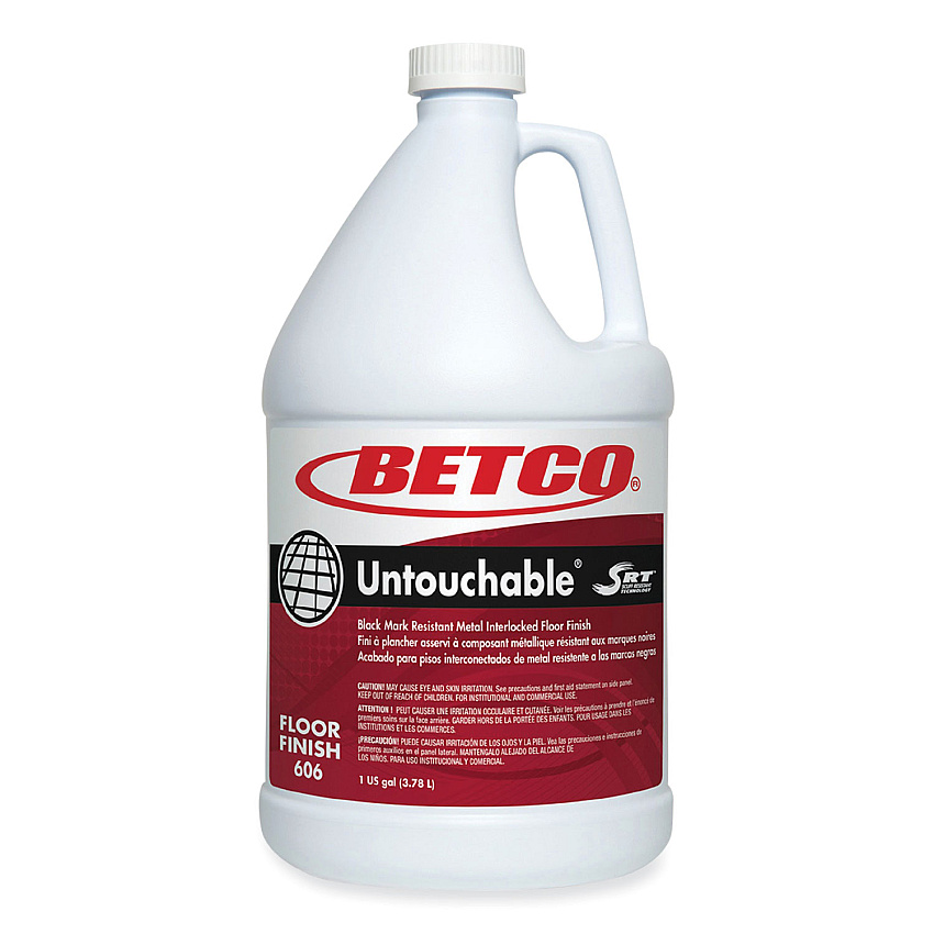 Betco Untouchable Floor Finish with SRT, 1 gal Bottle, 4/Carton (6060400)