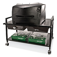 Vertiflex Underdesk Machine Stand with Drawers, 25.3w x 15.8d x 15.4h, Black (VF95530)