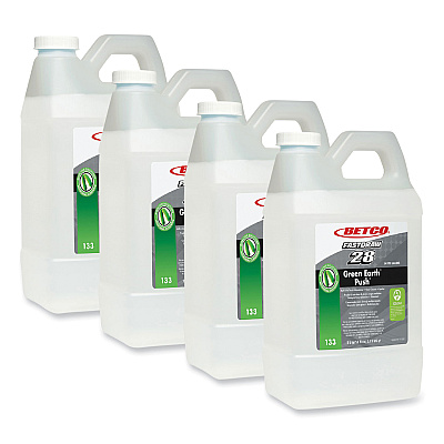 Betco Green Earth Bioactive Solutions PUSH Drain Cleaner, New Green Scent, 2 L Bottle, 4/Carton (1334700)