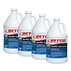 Betco FiberPro Foam Control Liquid Defoamer, 1 gal Bottle, 4/Carton (4030400)