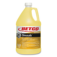 Betco Symplicty Citrusuds Manual Dishwashing Detergent, Lemon Scent, 1 gal Bottle, 4/Carton (21090400)