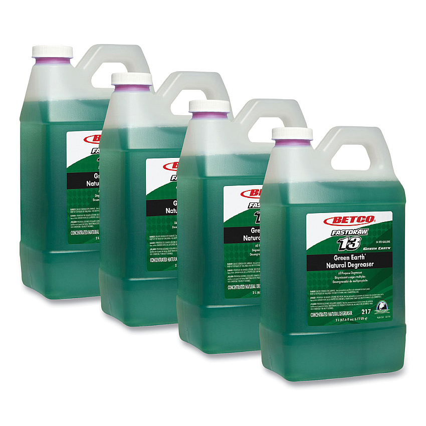 Betco Green Earth Natural Degreaser, Mild Scent, 2 L Bottle, 4/Carton (2174700)